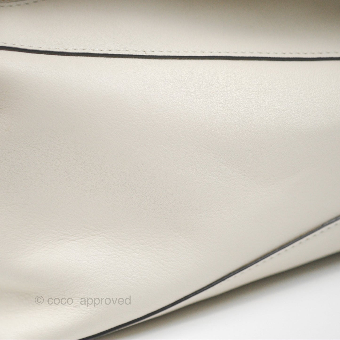 Loewe Puzzle Hobo Shoulder Bag Soft White Calfskin