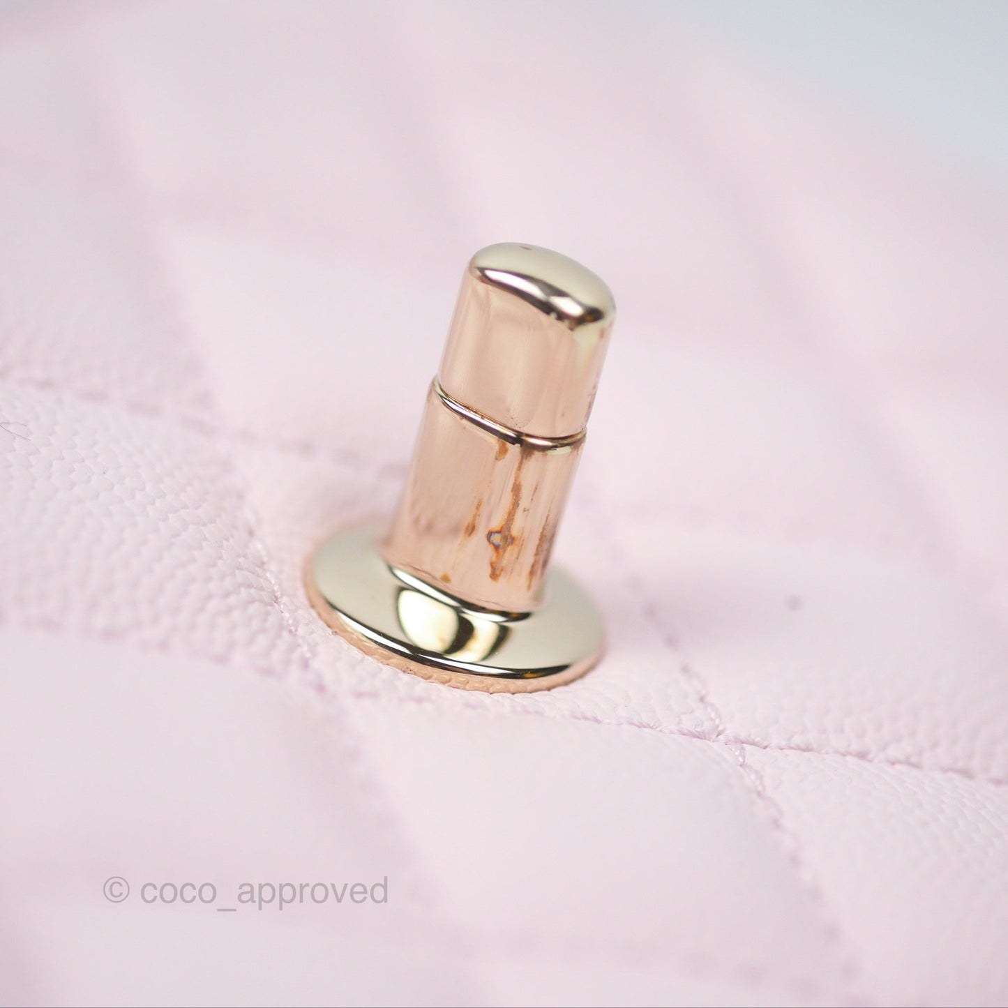 Chanel Small Coco Handle Light Pink Caviar Gold Hardware