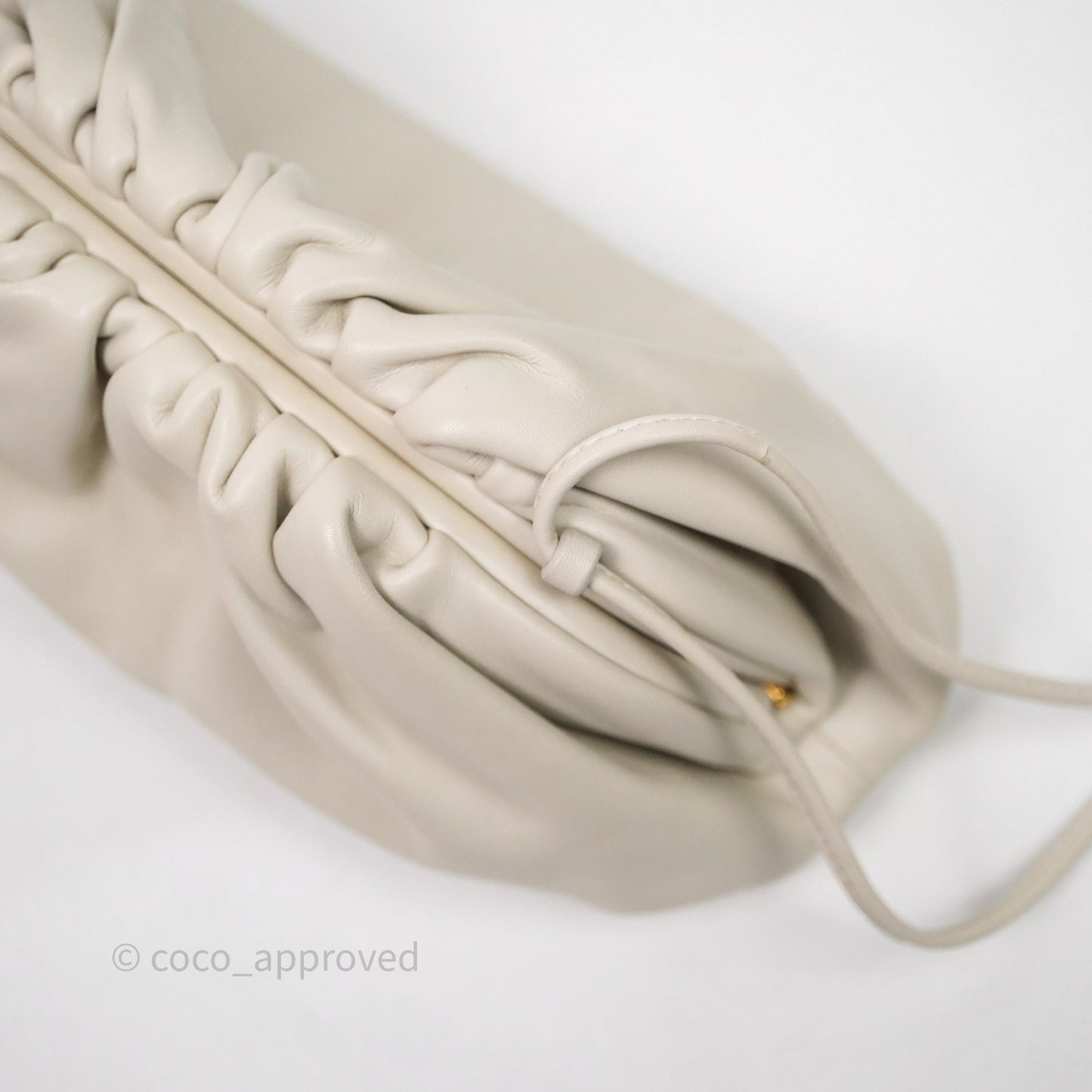 Bottega Veneta The Mini Pouch Ivory Calfskin