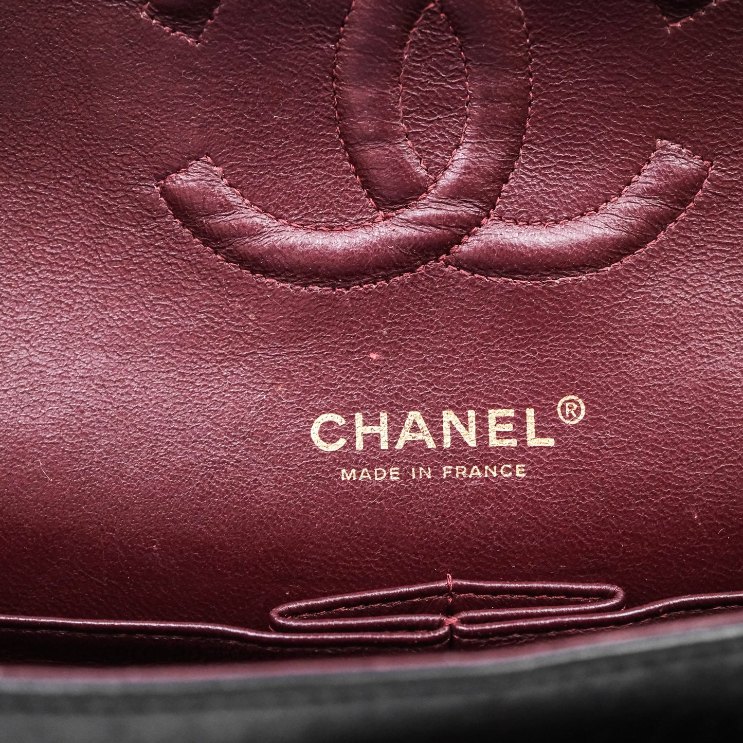 Chanel Vintage Classic M/L Medium Double Flap Black Lambskin 24K Gold Hardware
