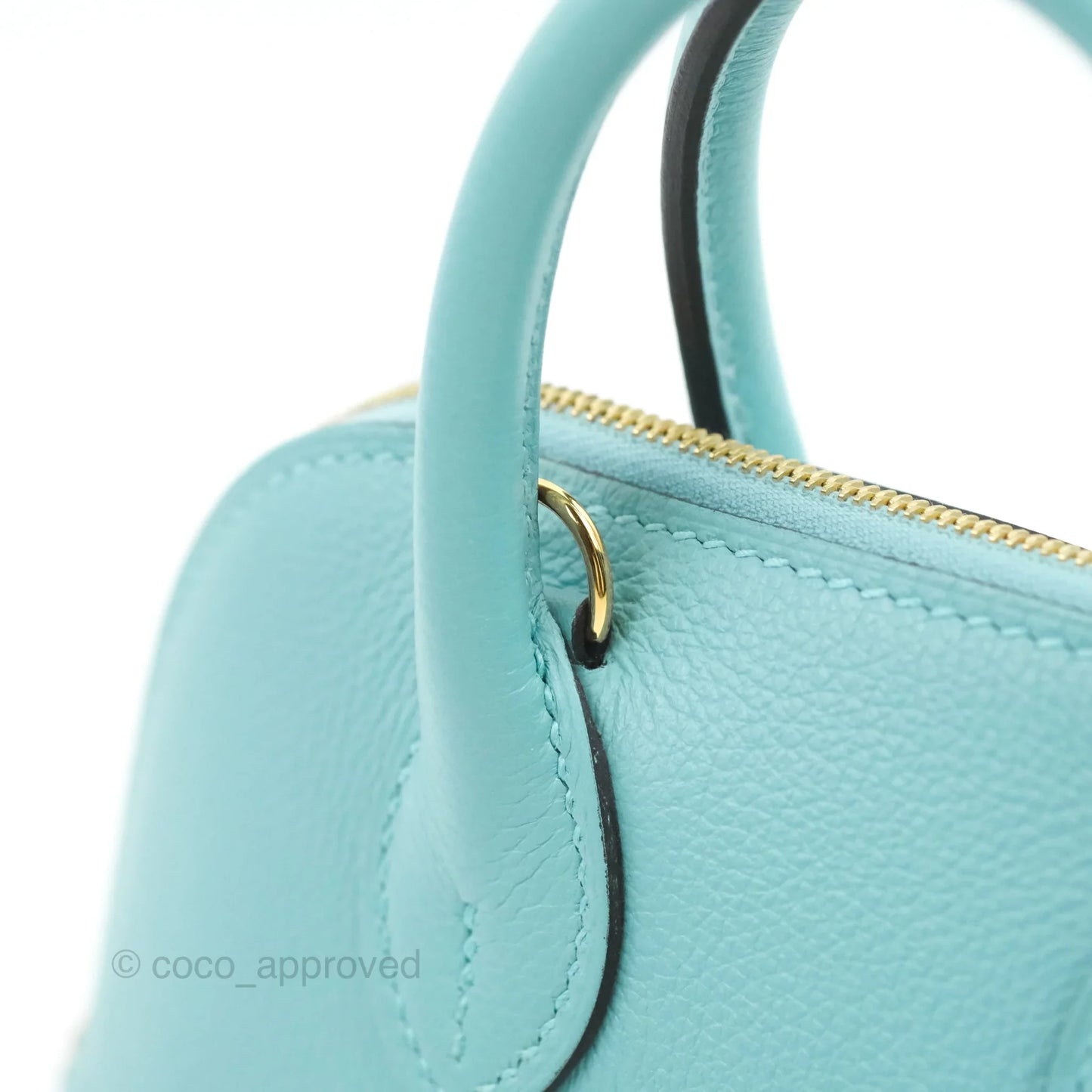 Hermes Mini Bolide 1923 Bag Bleu Atoll Evecolor Gold Hardware
