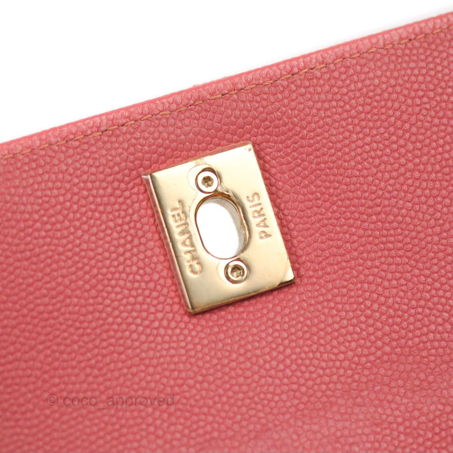 Chanel Quilted Medium Business Affinity Flap Pink Caviar Gold Hardware