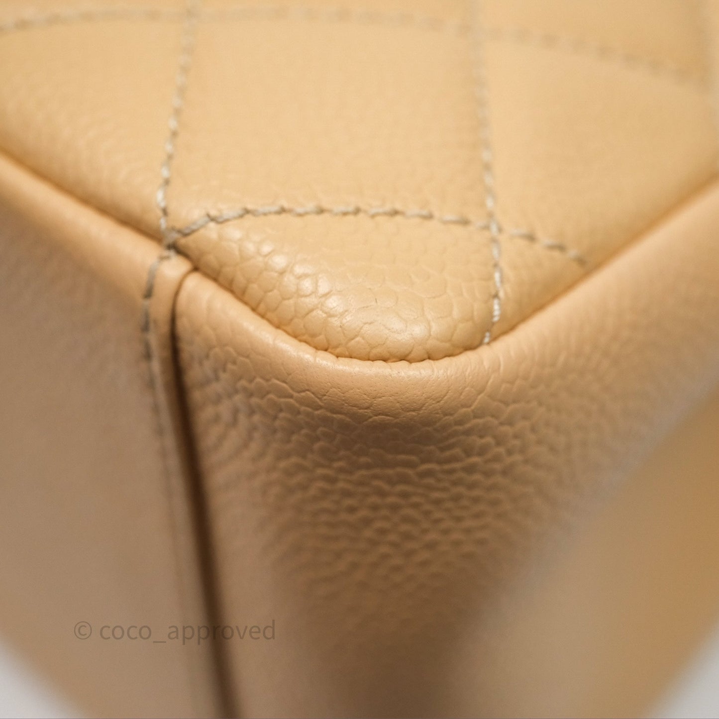 Chanel GST Beige Caviar Silver Hardware