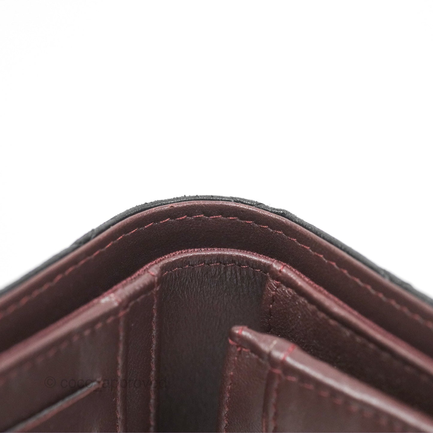 Chanel Classic Quilted Long Wallet Black Lambskin Silver Hardware