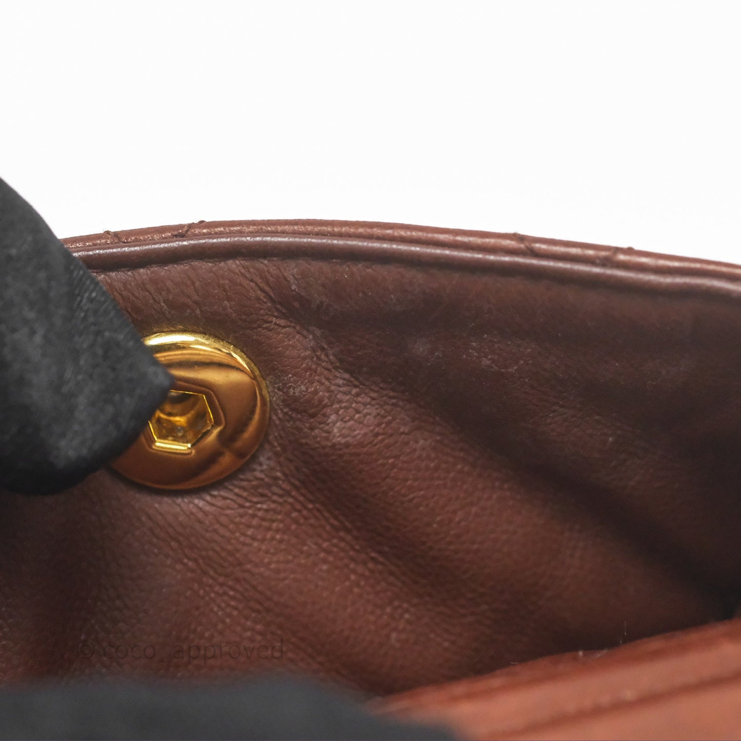Chanel Vintage CC Duma Backpack Brown Lambskin 24K Gold Hardware