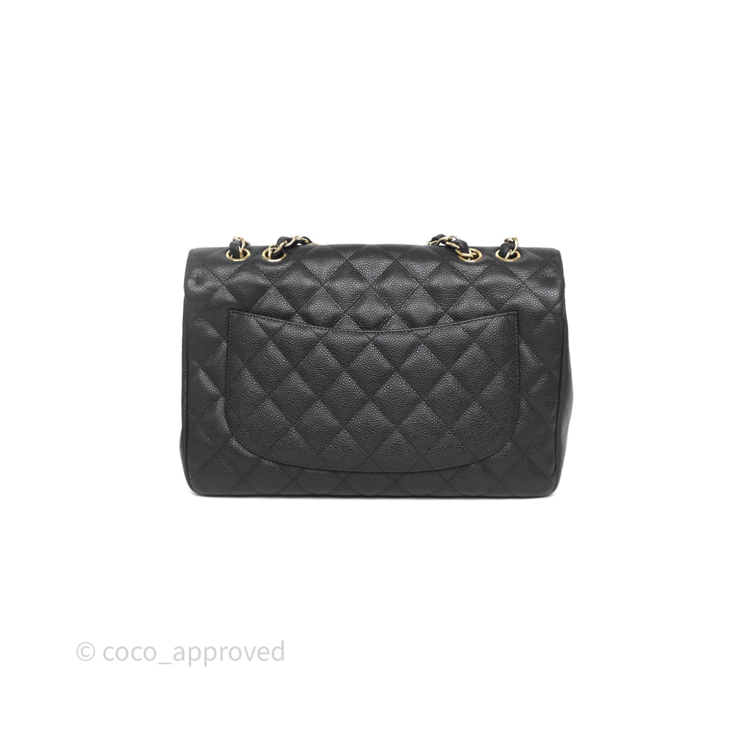 Chanel Jumbo Single Flap Black Caviar Gold Hardware⁣⁣