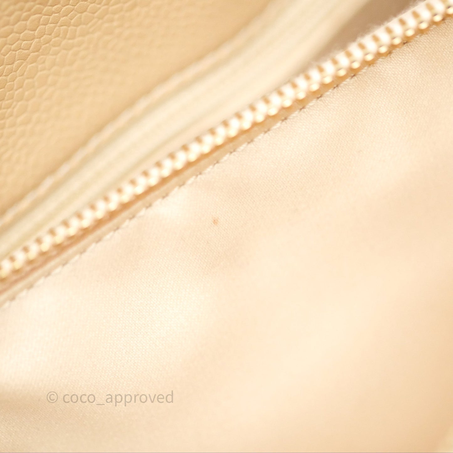 Chanel GST Beige Caviar Gold Hardware