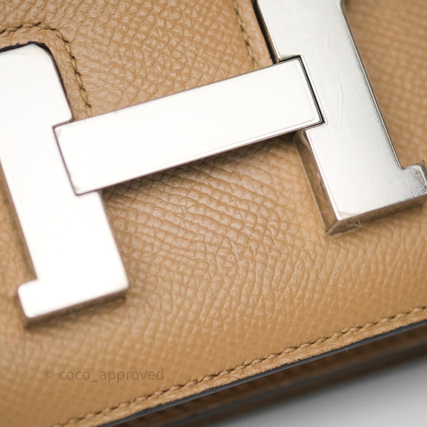 Hermès Constance Mini 18cm Chai 0M Epsom Palladium Hardware