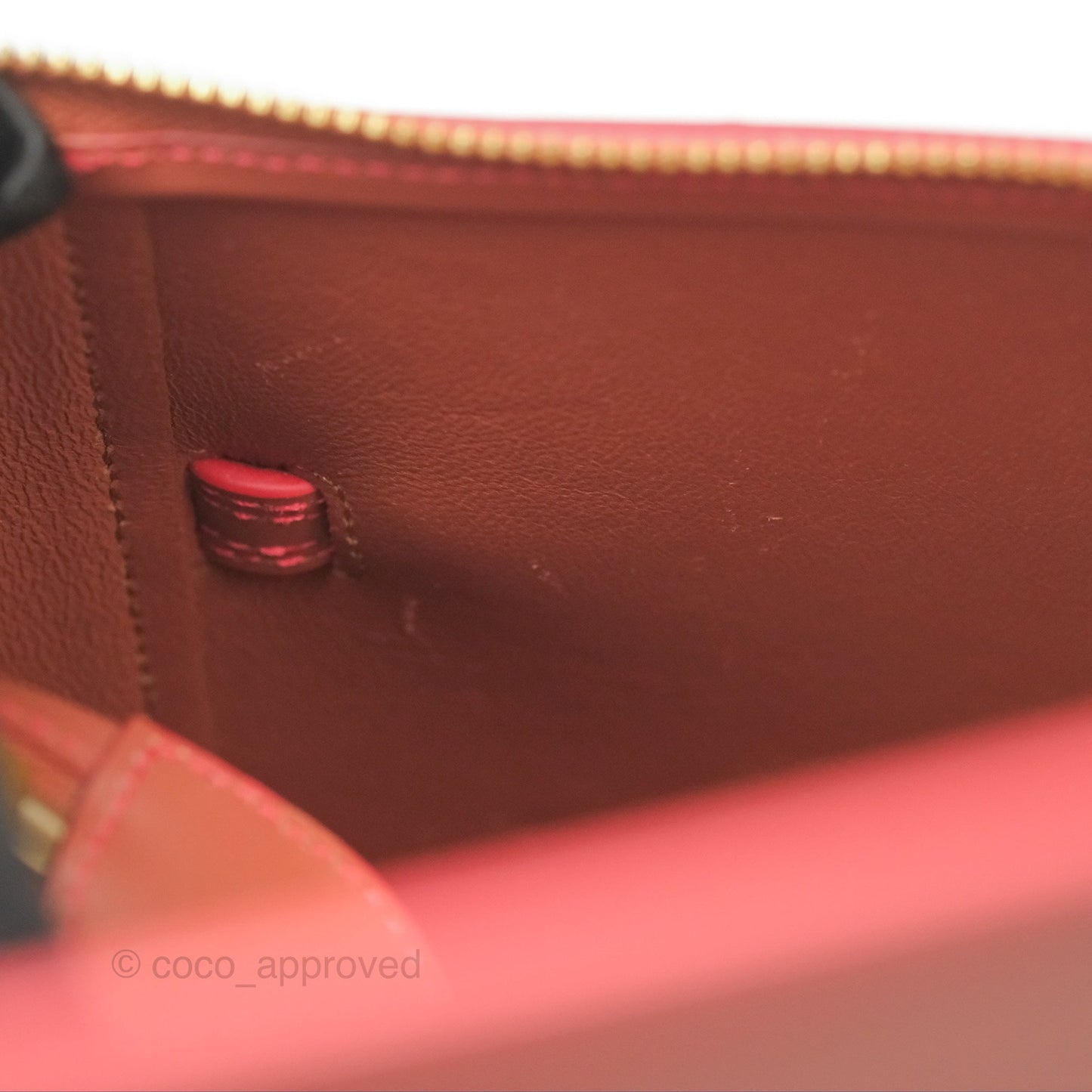 Celine Micro Belt Bag Terracotta Smooth Leather Gold Hardware