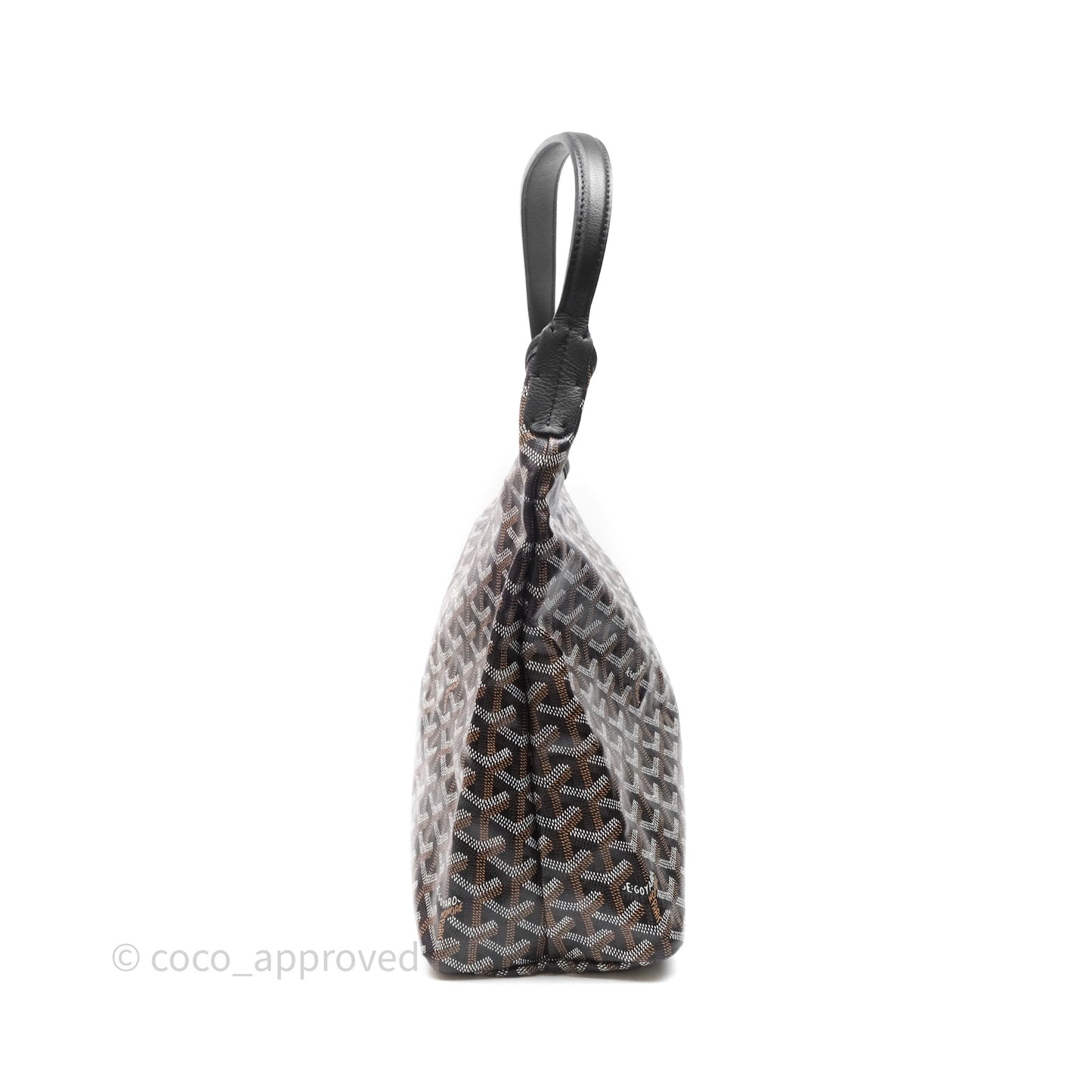Goyard Bohème Hobo Bag Black Goyardine Canvas