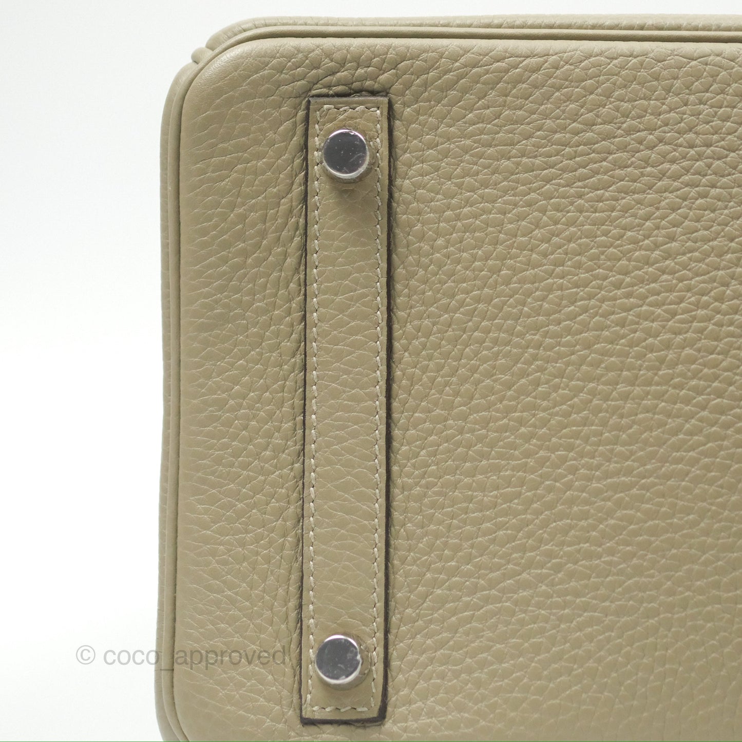 Hermès Retourne Birkin 30 Sauge Clemence Palladium Hardware