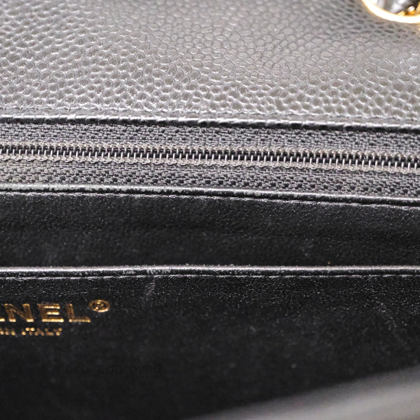 Chanel Jumbo Single Flap Black Caviar Gold Hardware⁣⁣