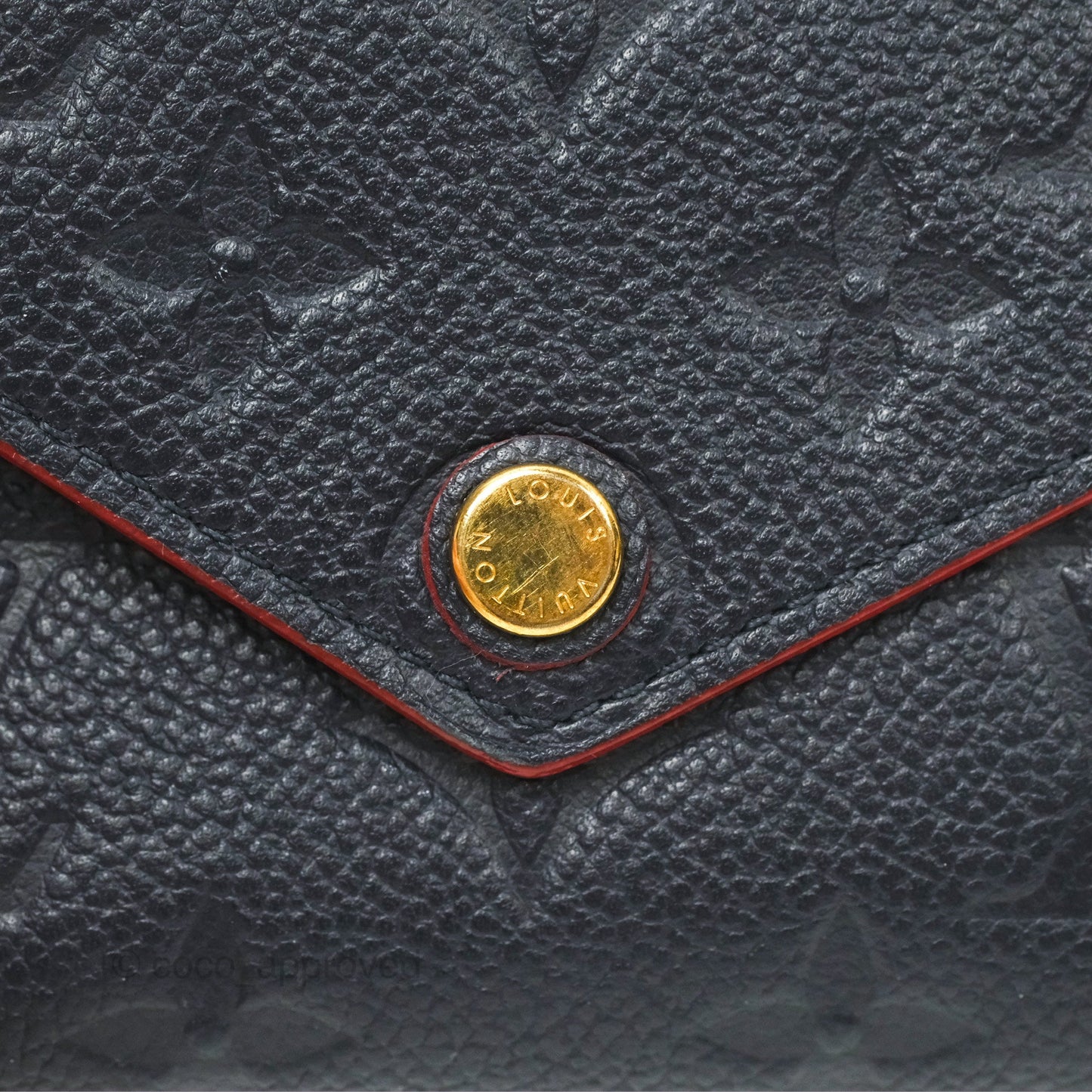 Louis Vuitton Victorine Wallet Marine Rouge Monogram Empreinte