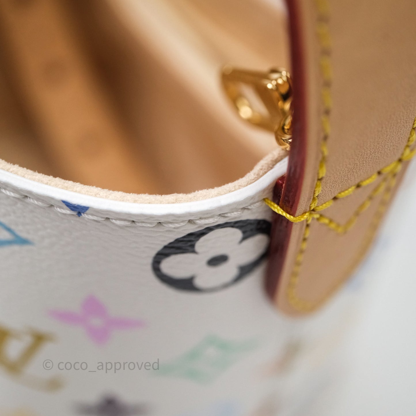 Louis Vuitton x Takashi Murakami All In BB Bag Multicolore Blanc Monogram Canvas
