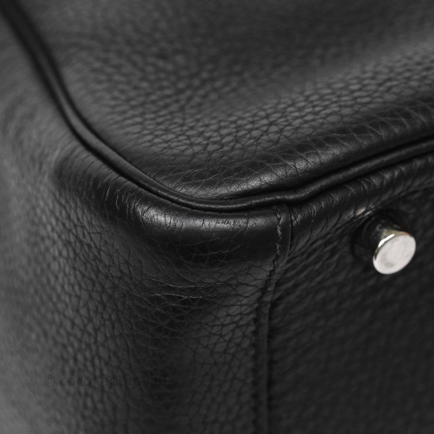Hermès Lindy 30 Black Clemence Palladium Hardware