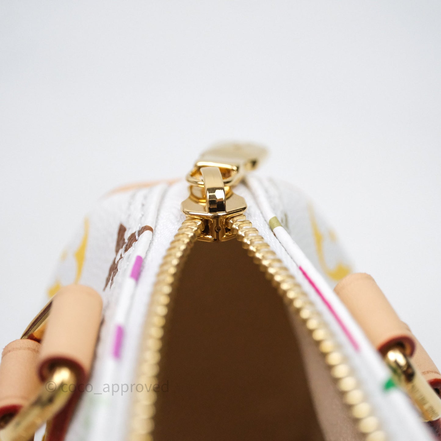 LV x TM Speedy Nano Speedy Multicolore Blanc Monogram Canvas