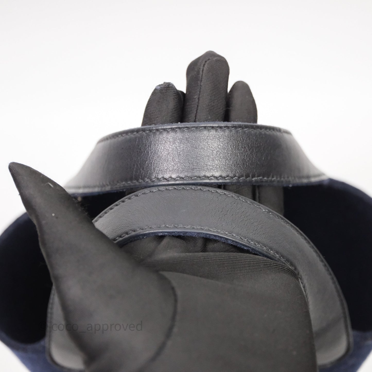 Hermès Picotin 18 Bleu Nuit 2Z / Swift Noir 89 Wool Feutre Swift Palladium Hardware