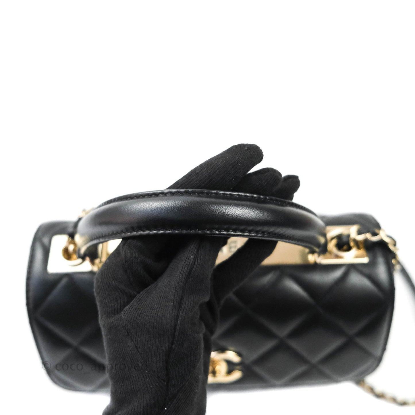 Chanel Trendy CC Small Black Lambskin Gold Hardware