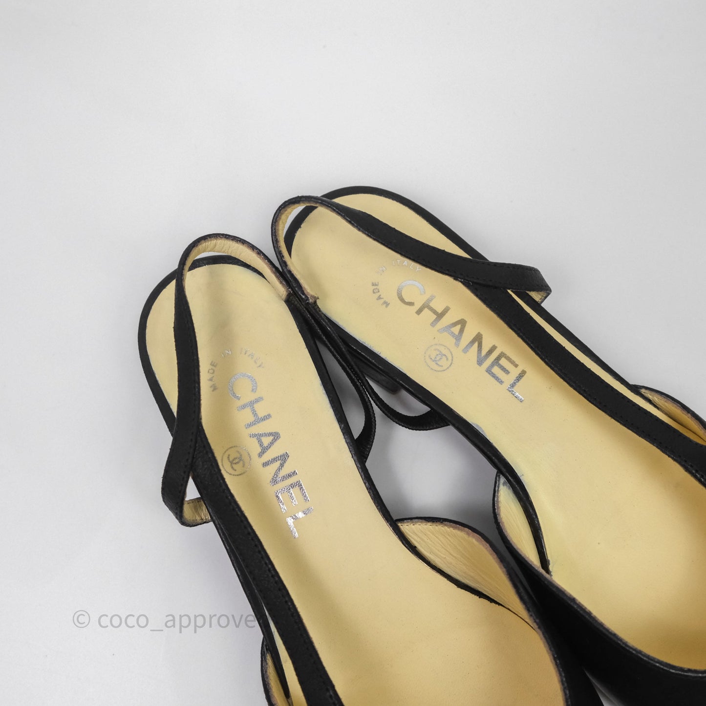 Chanel Classic Slingback Black Size 38