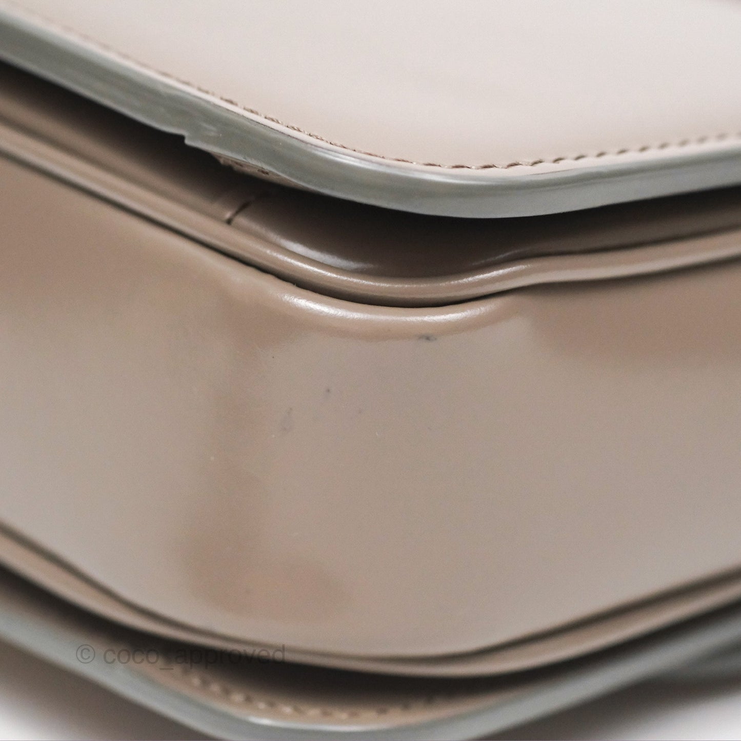 Celine Teen Triomphe Shiny Calfskin Pebble Gold Hardware