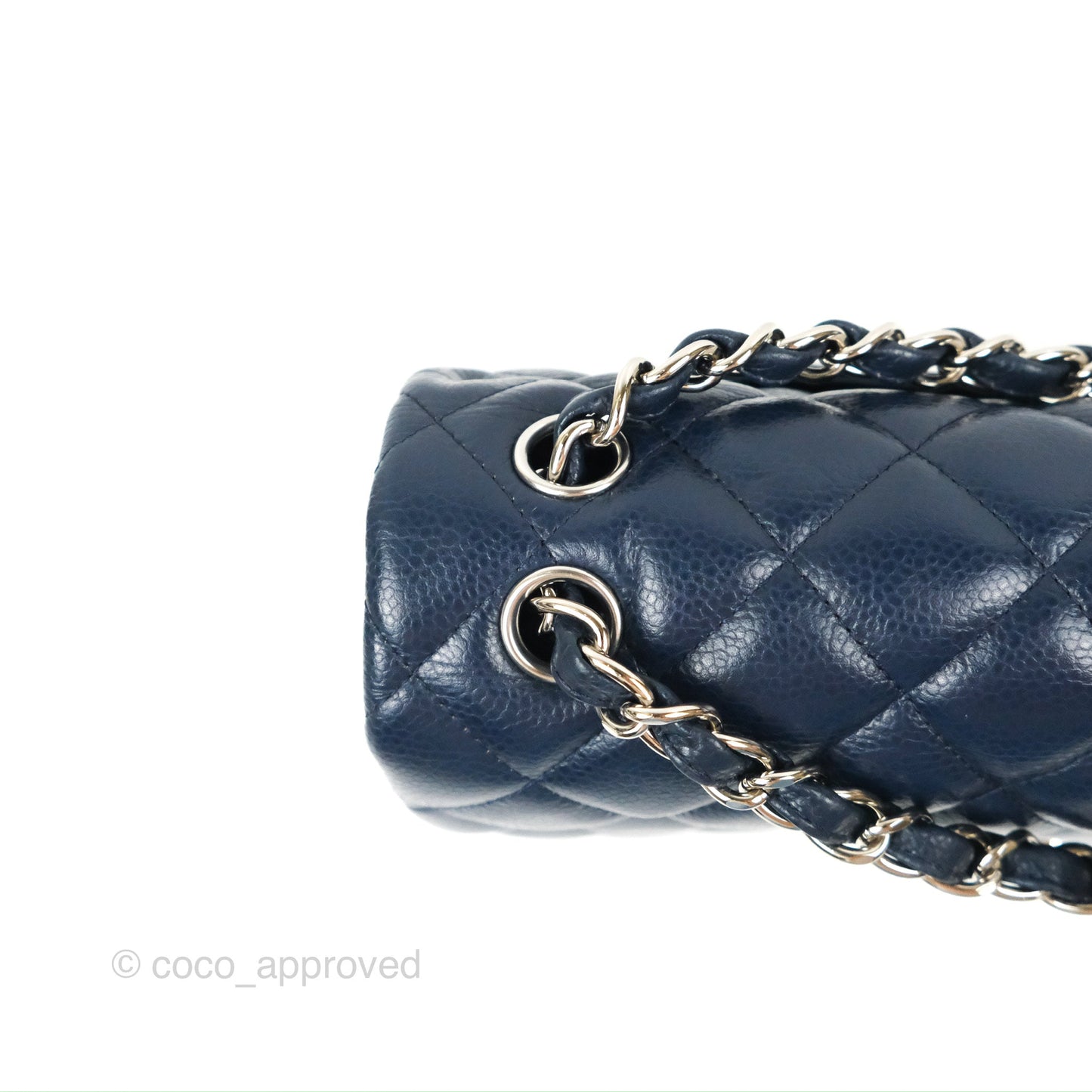 Chanel Jumbo Double Flap Navy Caviar Silver Hardware⁣⁣