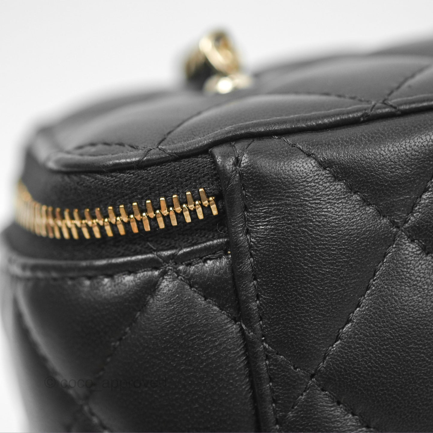 Chanel Ball Crush Vanity with Chain Black Lambskin Gold Hardware