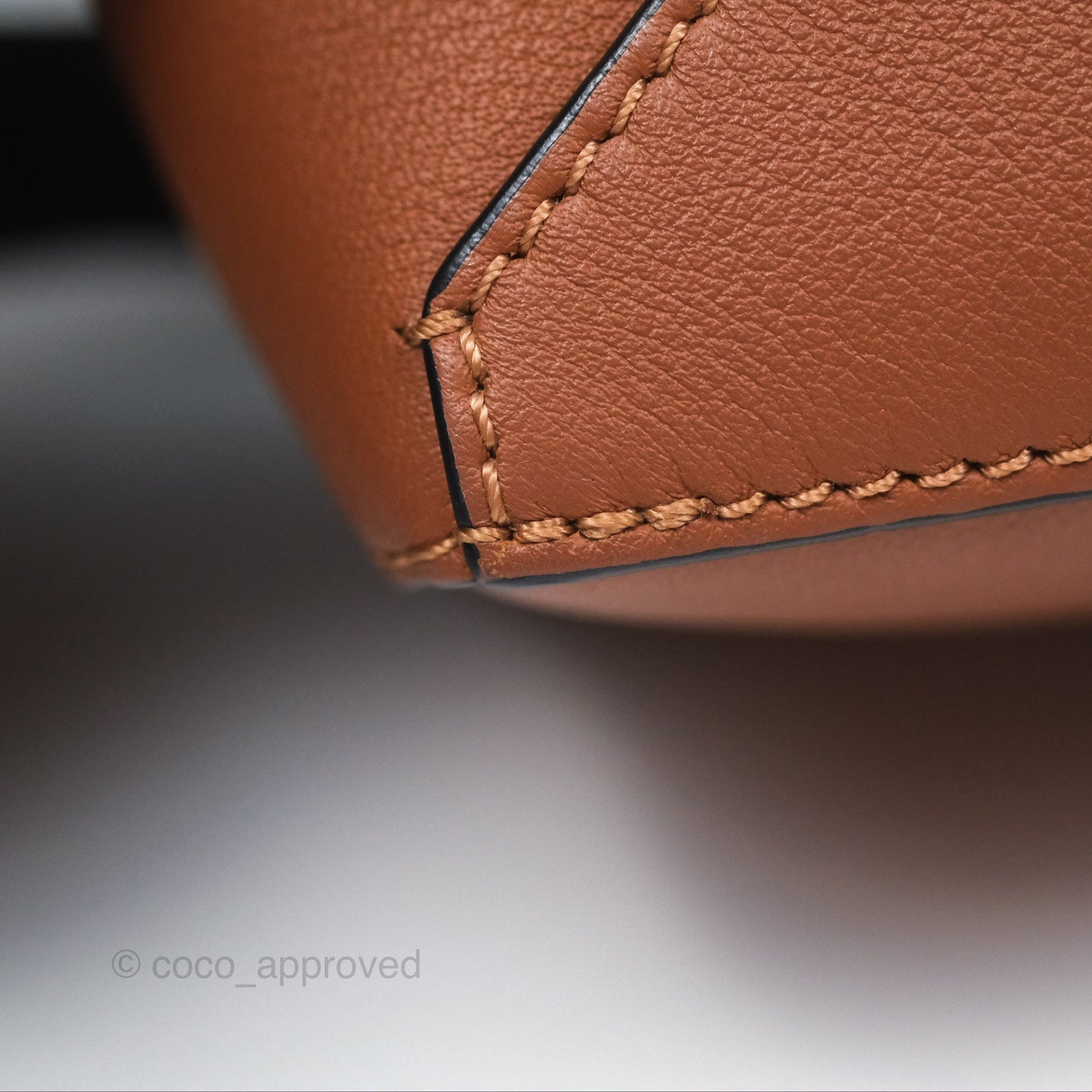Loewe Mini Puzzle Edge Bag Tan Calfskin Palladium Hardware