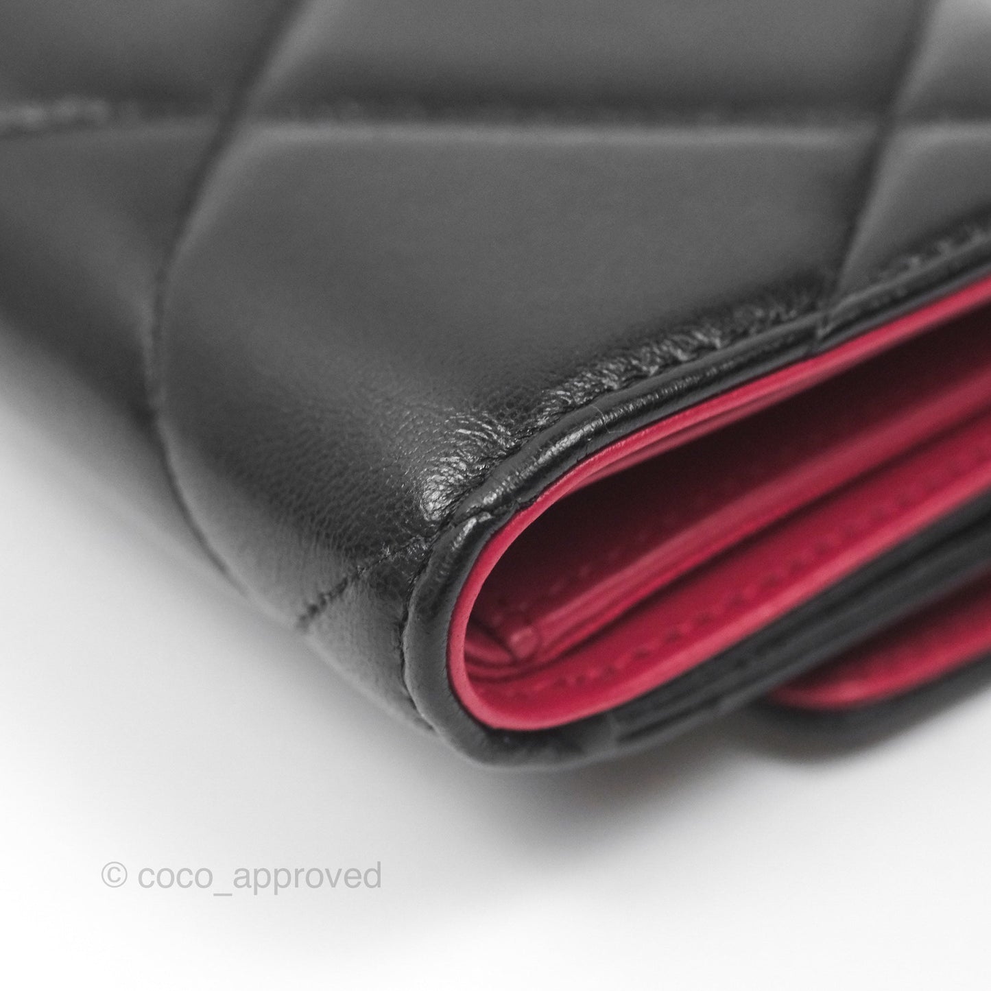 Chanel 19 Short Flap Wallet Black Lambskin