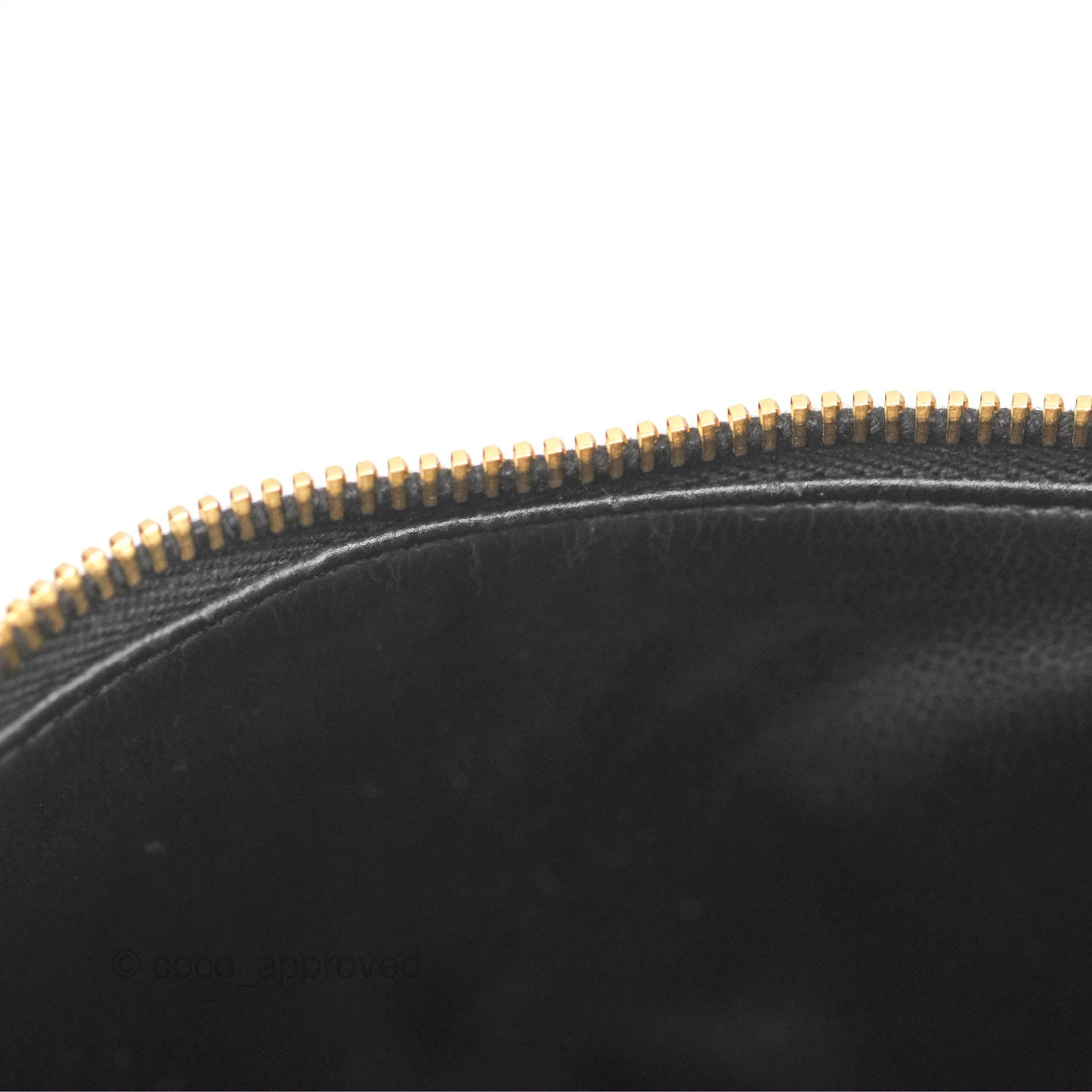 Chanel Vintage Vanity Case Black Caviar Gold Hardware
