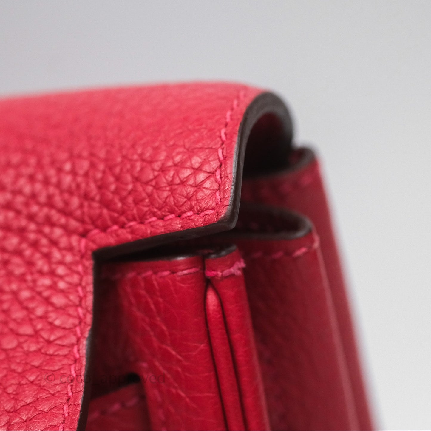 Hermès Kelly Ado Backpack Red Rouge Clemence Palladium Hardware