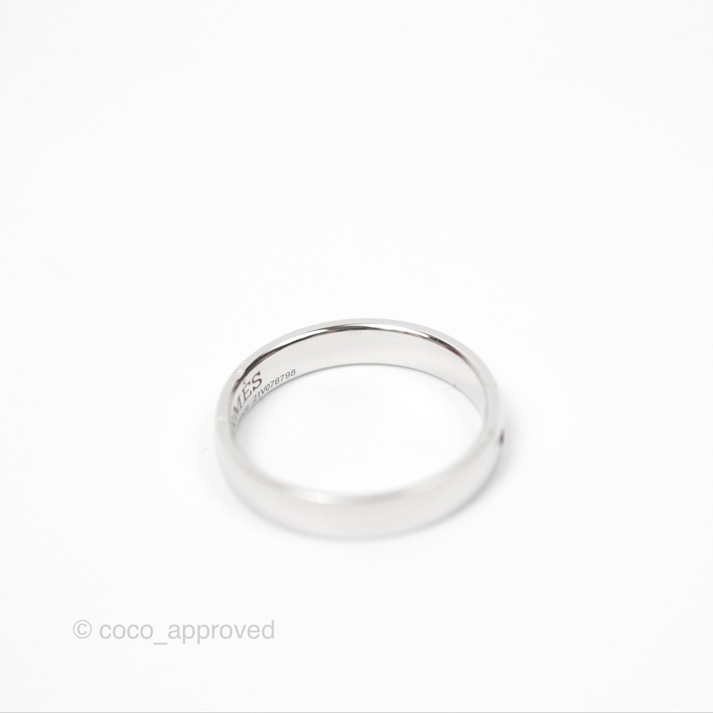 Hermès Ever Herakles Wedding Band Platinum Size 52