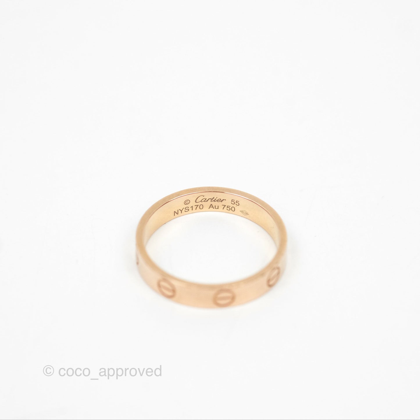 Cartier Love Band Ring Pink Gold
