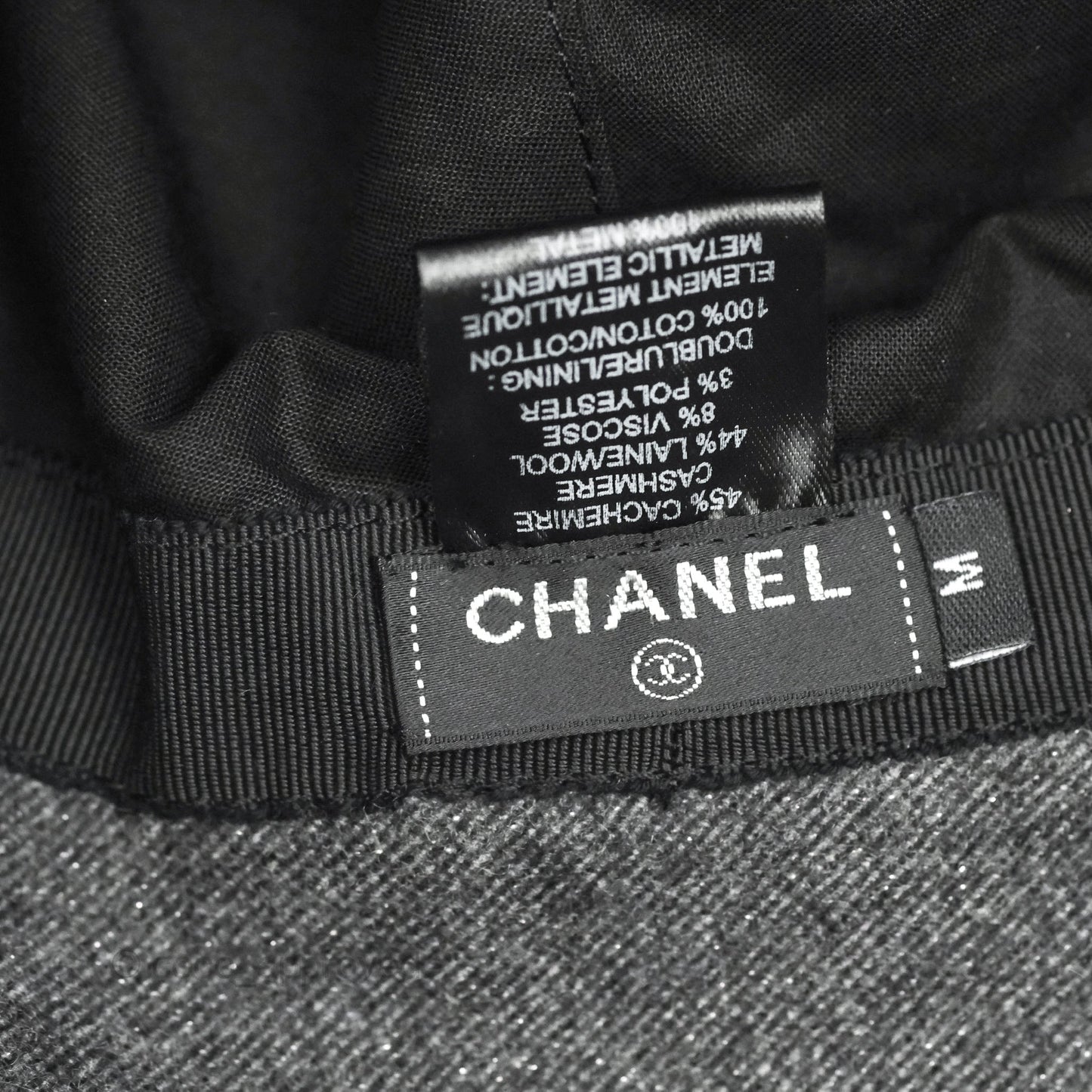 Chanel Grey Bucket Hat