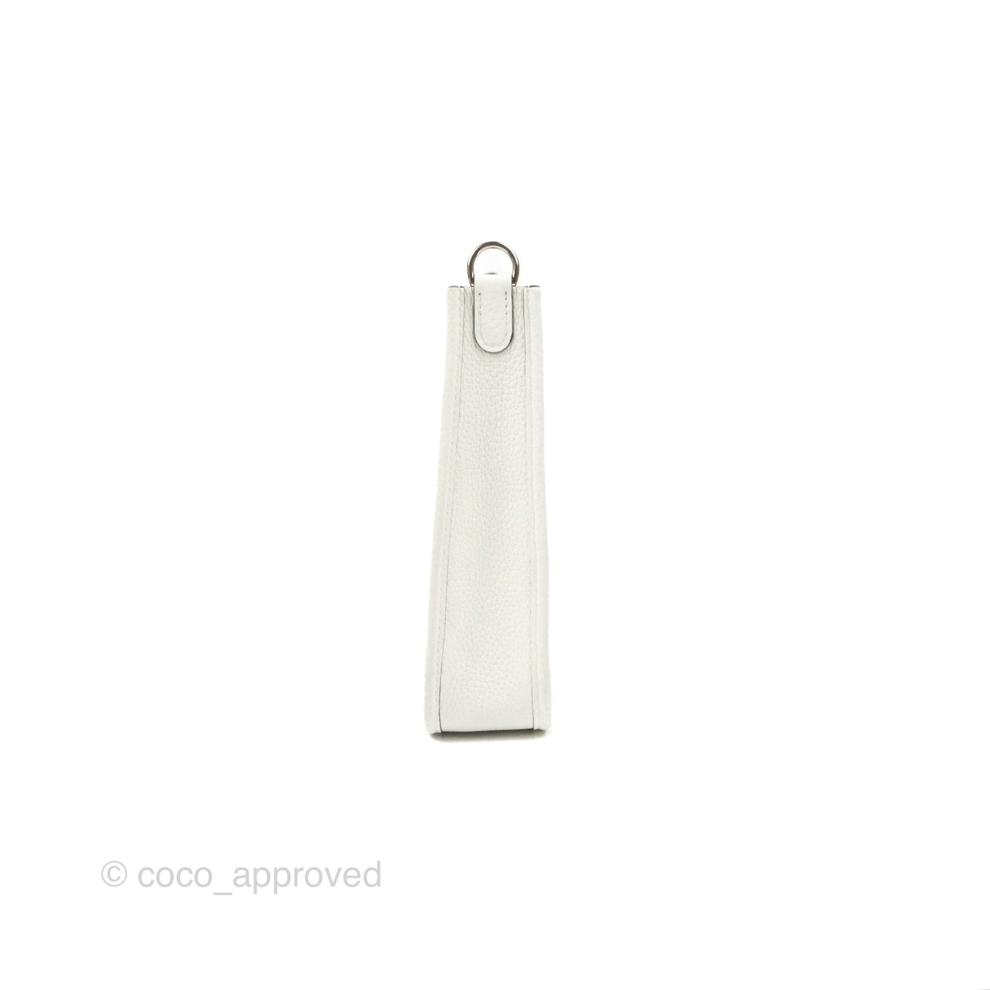 Hermès Mini Evelyne 16 New White Clemence Palladium Hardware
