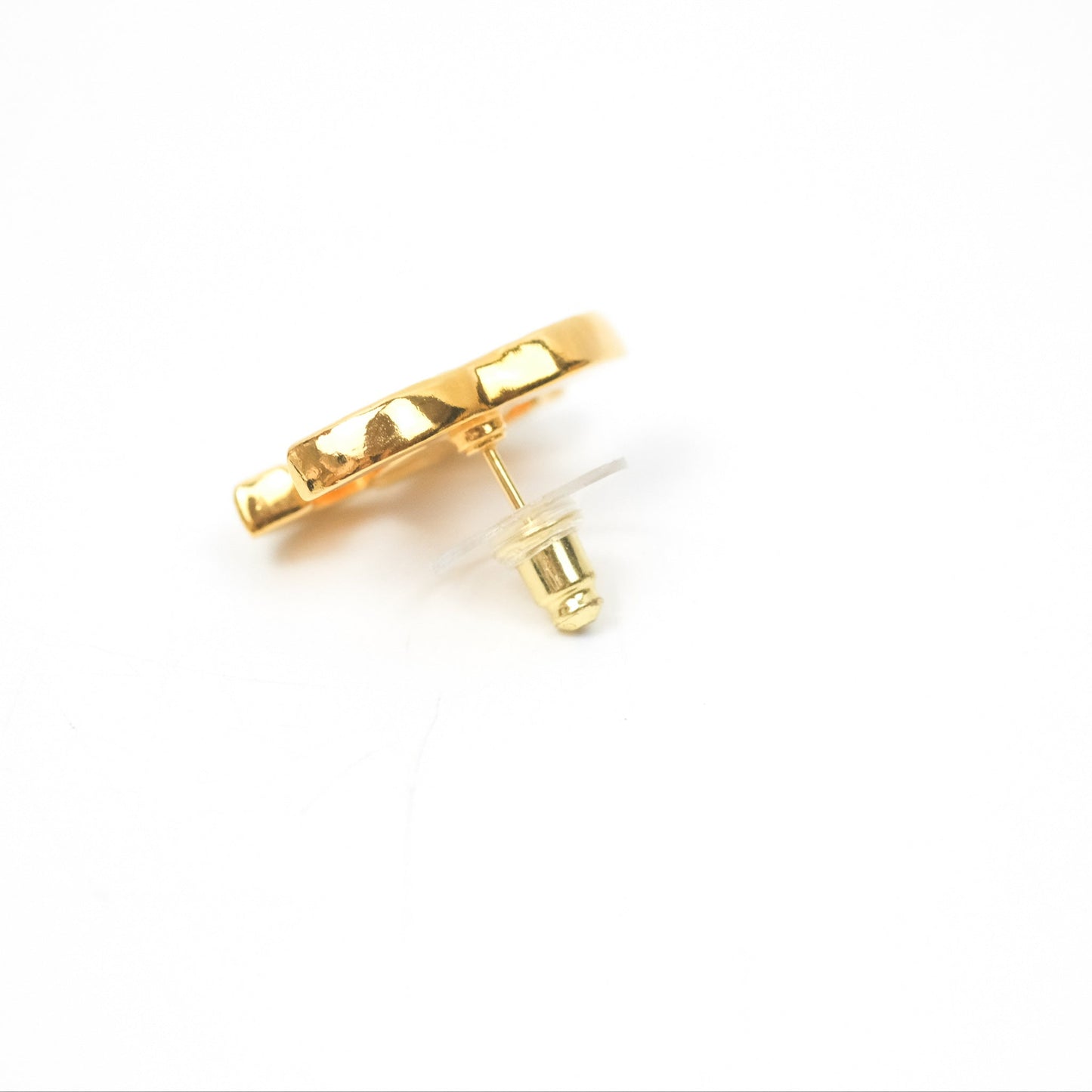 Chanel CC Orange/Pink Earrings Gold Tone 23C