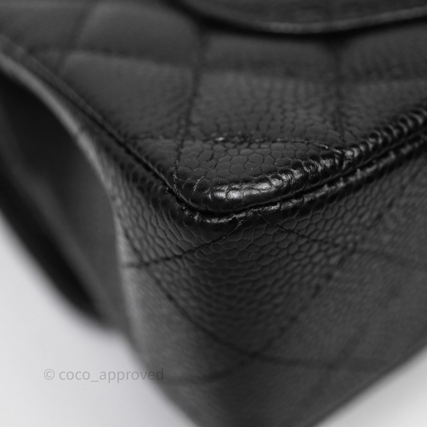 Chanel Small Classic Flap Quilted Black Caviar Gold Hardware