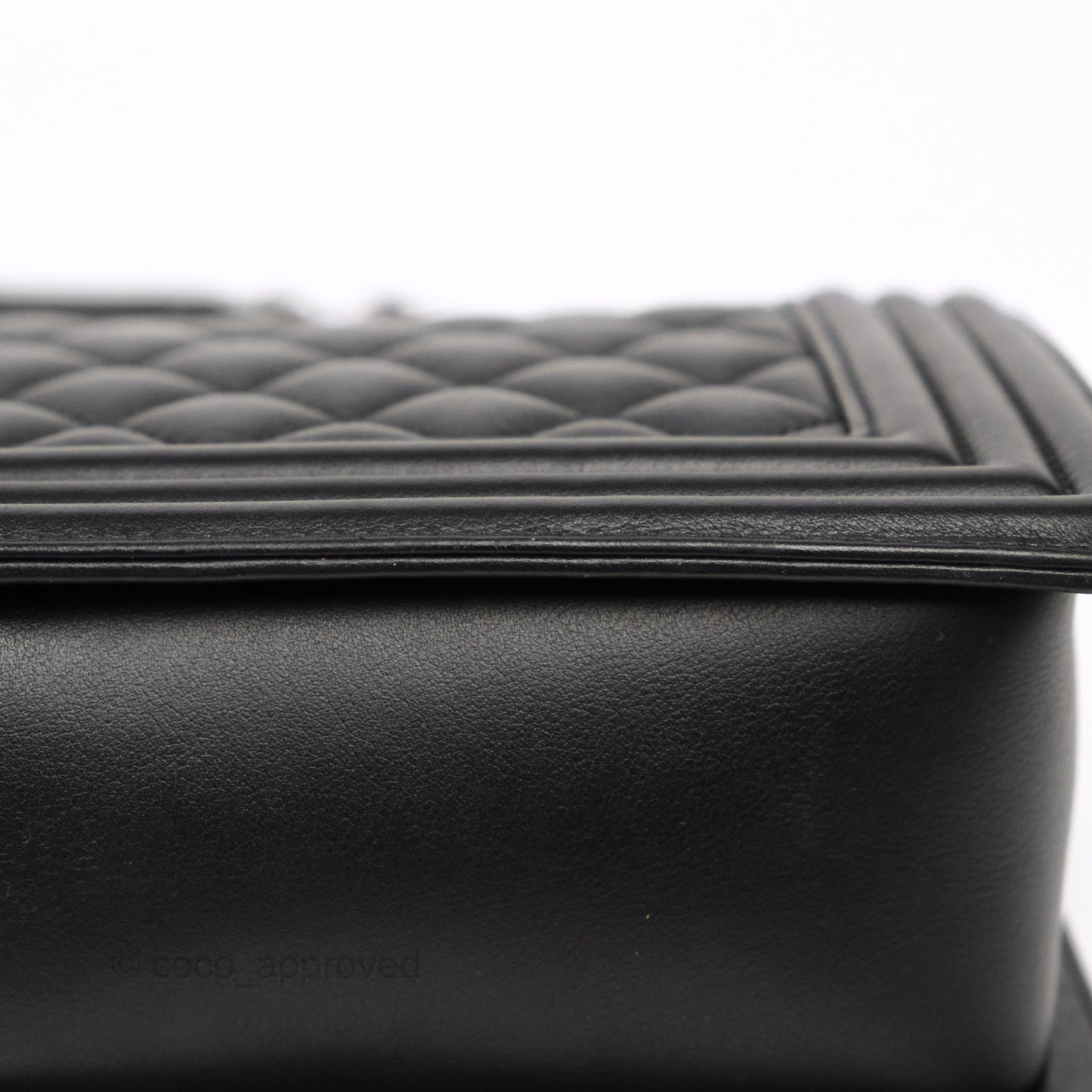 Chanel Medium Boy Quilted Black Calfskin Ruthenium Hardware
