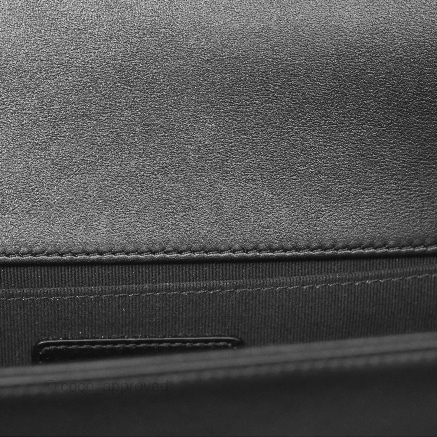 Chanel Medium Boy Quilted Black Calfskin Dark Silver Hardware