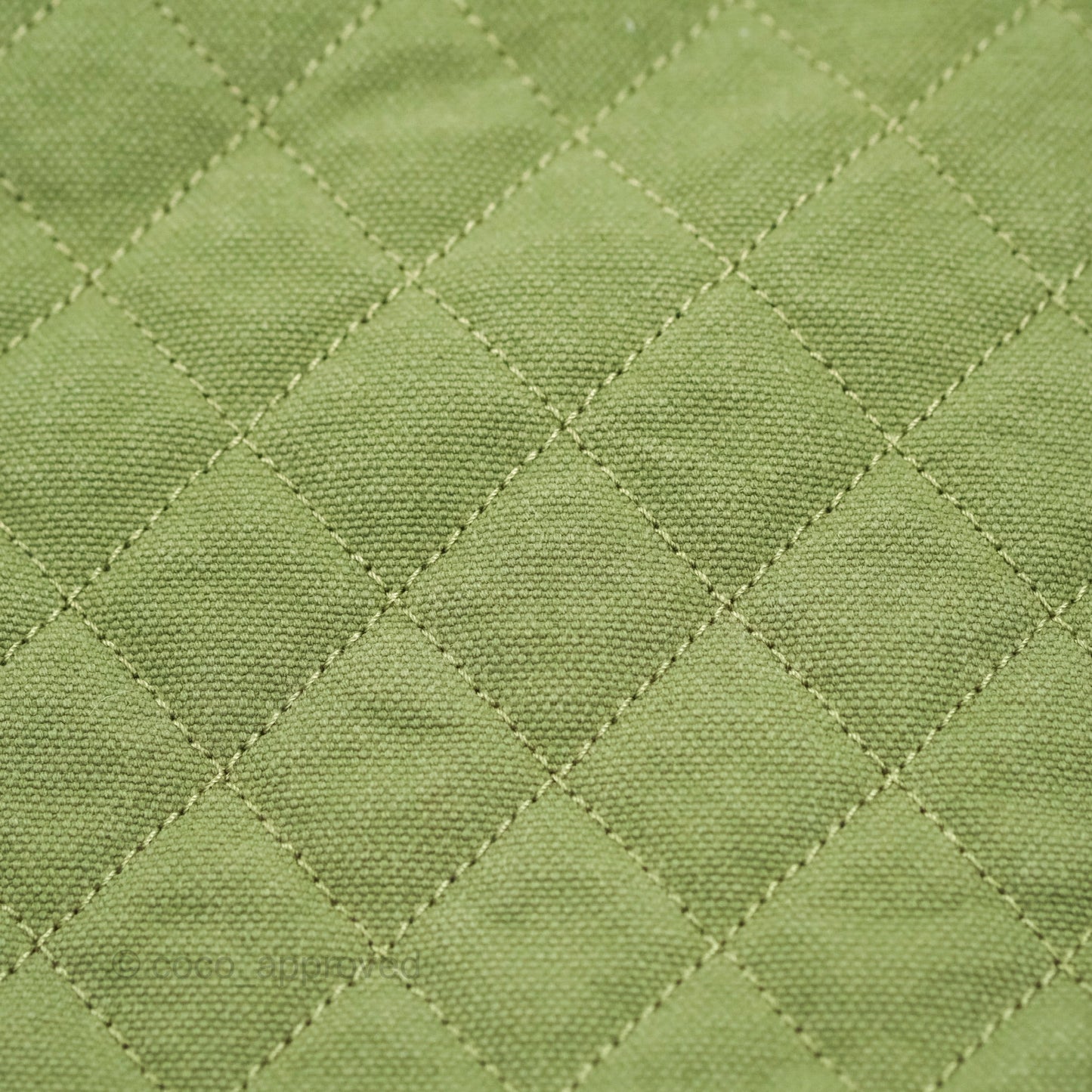 Chanel Coco Cuba Patchwork Chevron Backpack Green Canvas 2017 Cruise