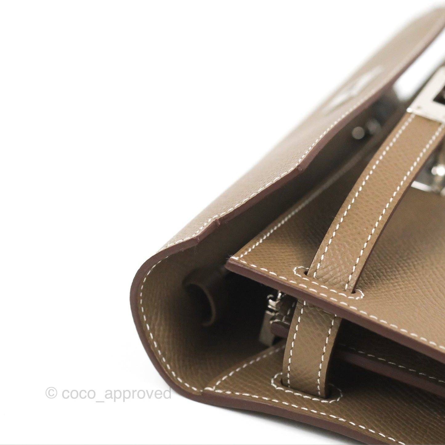 Hermès Kelly To Go Wallet Etoupe Epsom Palladium Hardware