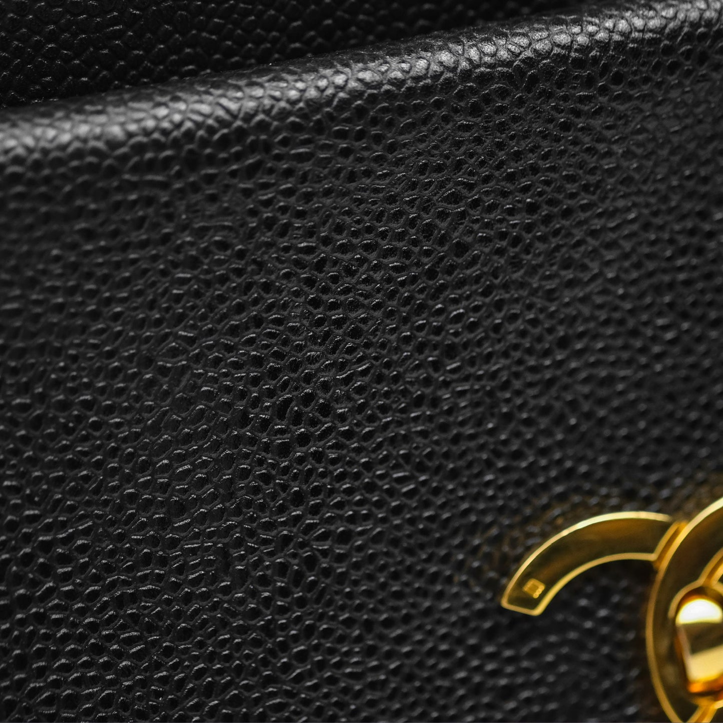 Chanel Vintage Tote Black 24K Gold Hardware