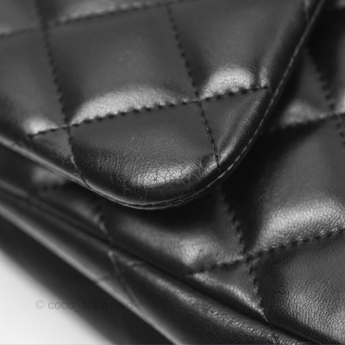 Chanel Jumbo Double Flap Black Lambskin Silver Hardware⁣⁣
