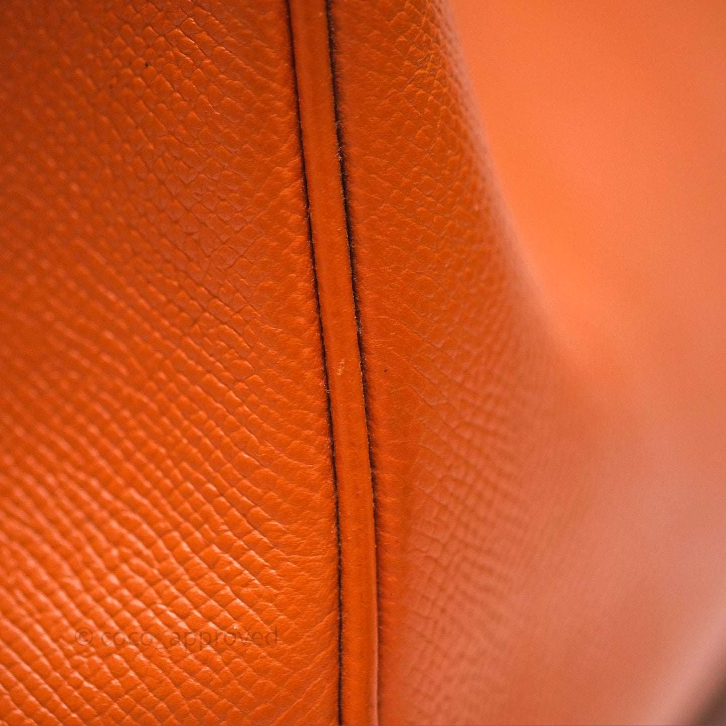 Hermès Birkin 30 Retourne Orange Epsom Palladium Hardware