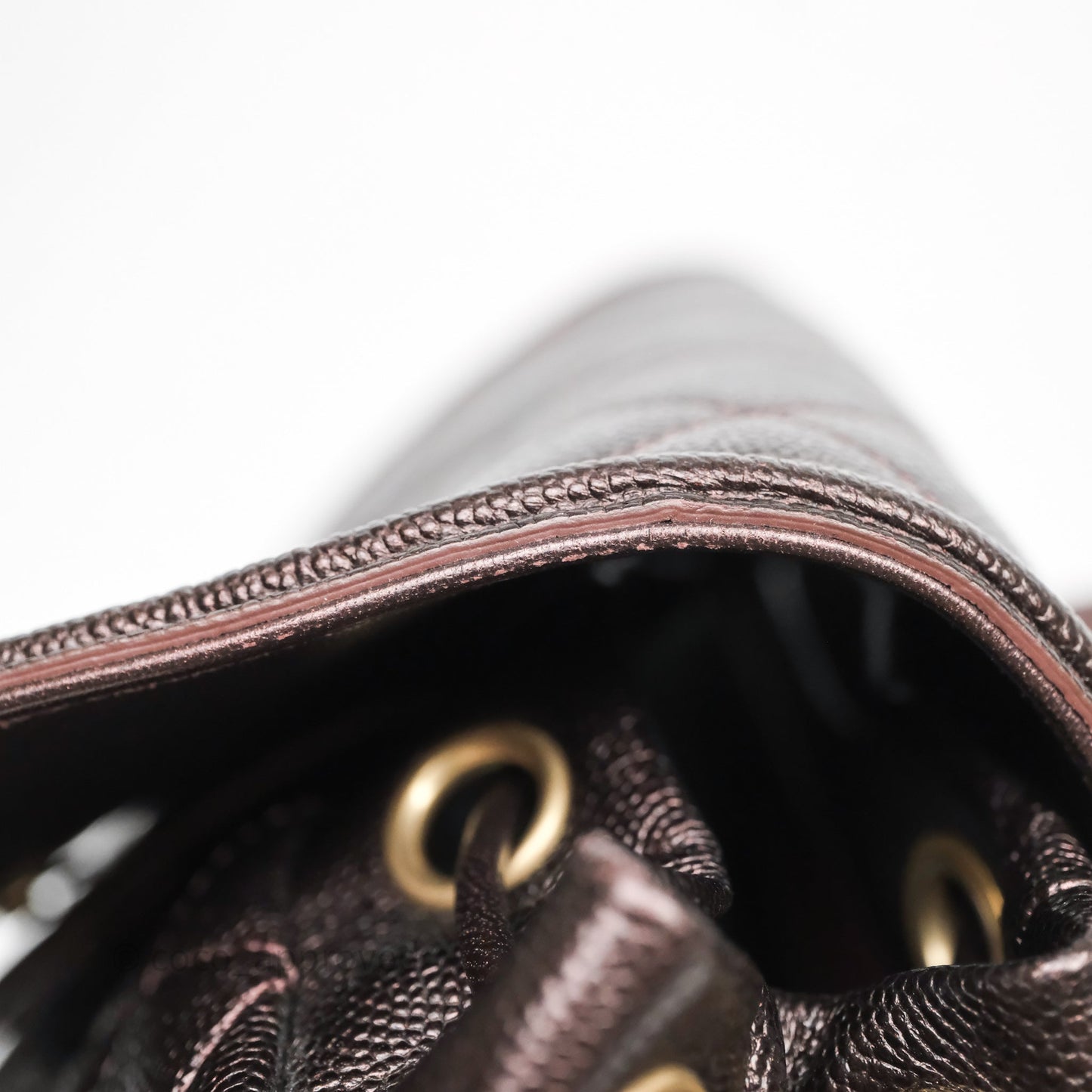 Chanel Quilted Filigree Backpack Purple Iridescent Burgundy Caviar Aged Gold Hardware