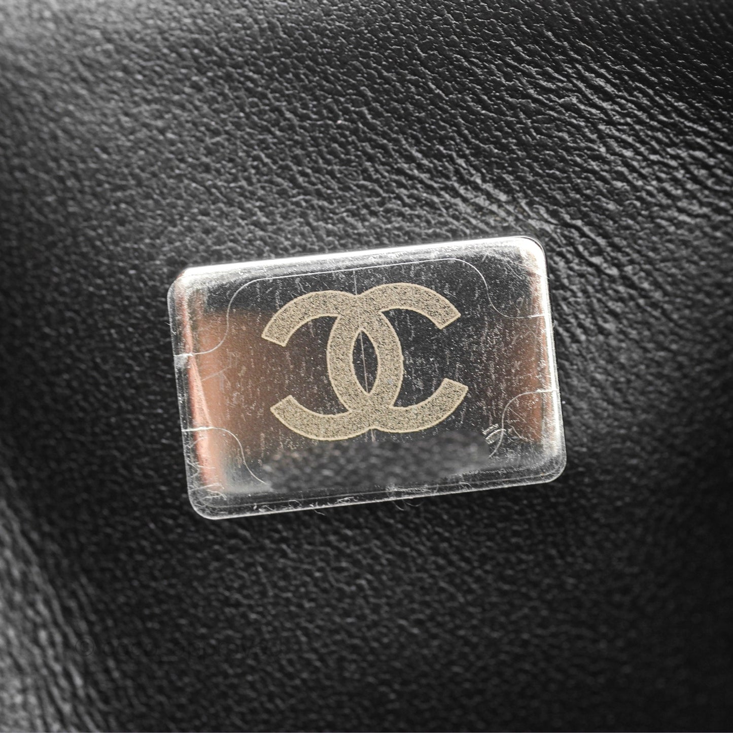 Chanel Quilted Mini Rectangular Black Lambskin Silver Hardware