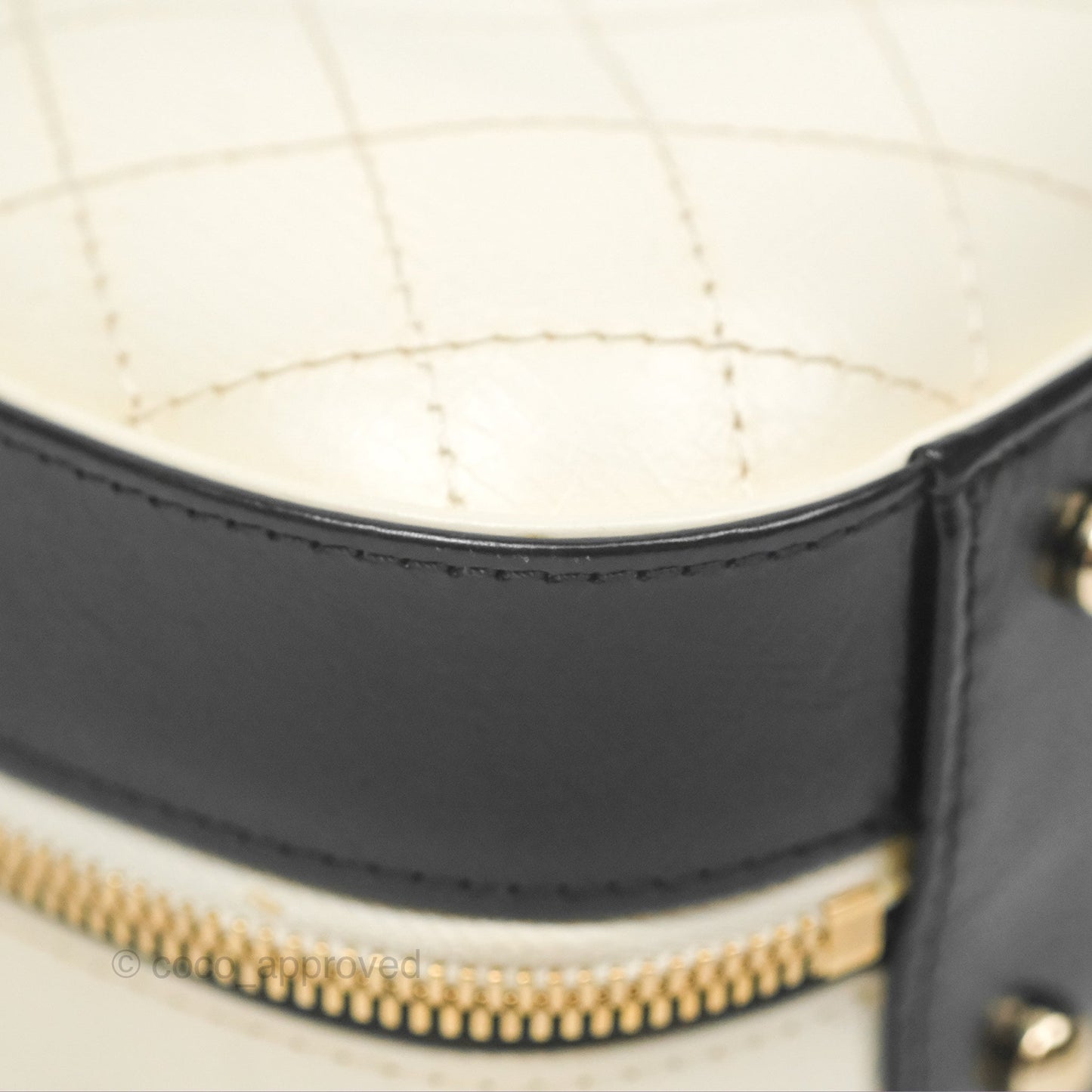 Chanel Camera Case Bag Black/White Calfskin Gold Hardware