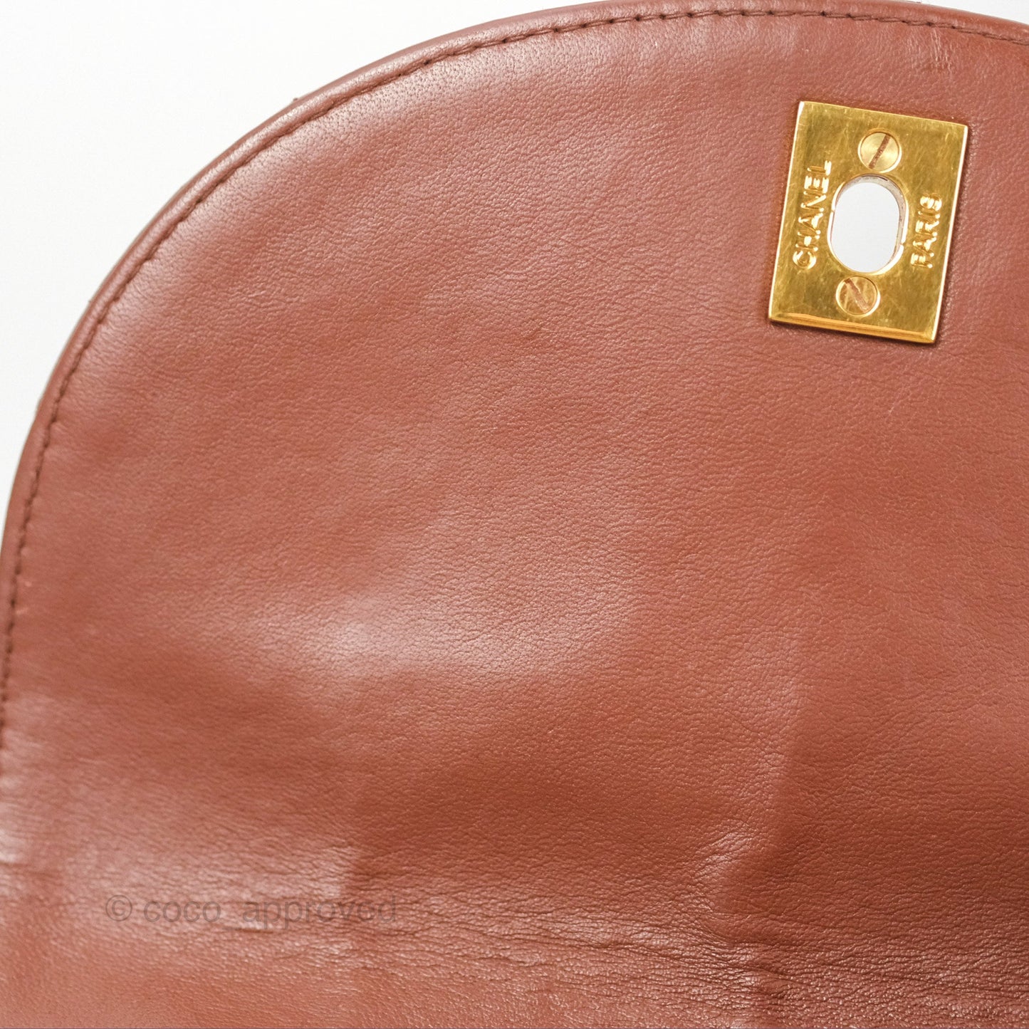 Chanel Vintage CC Duma Backpack Brown Lambskin 24K Gold Hardware