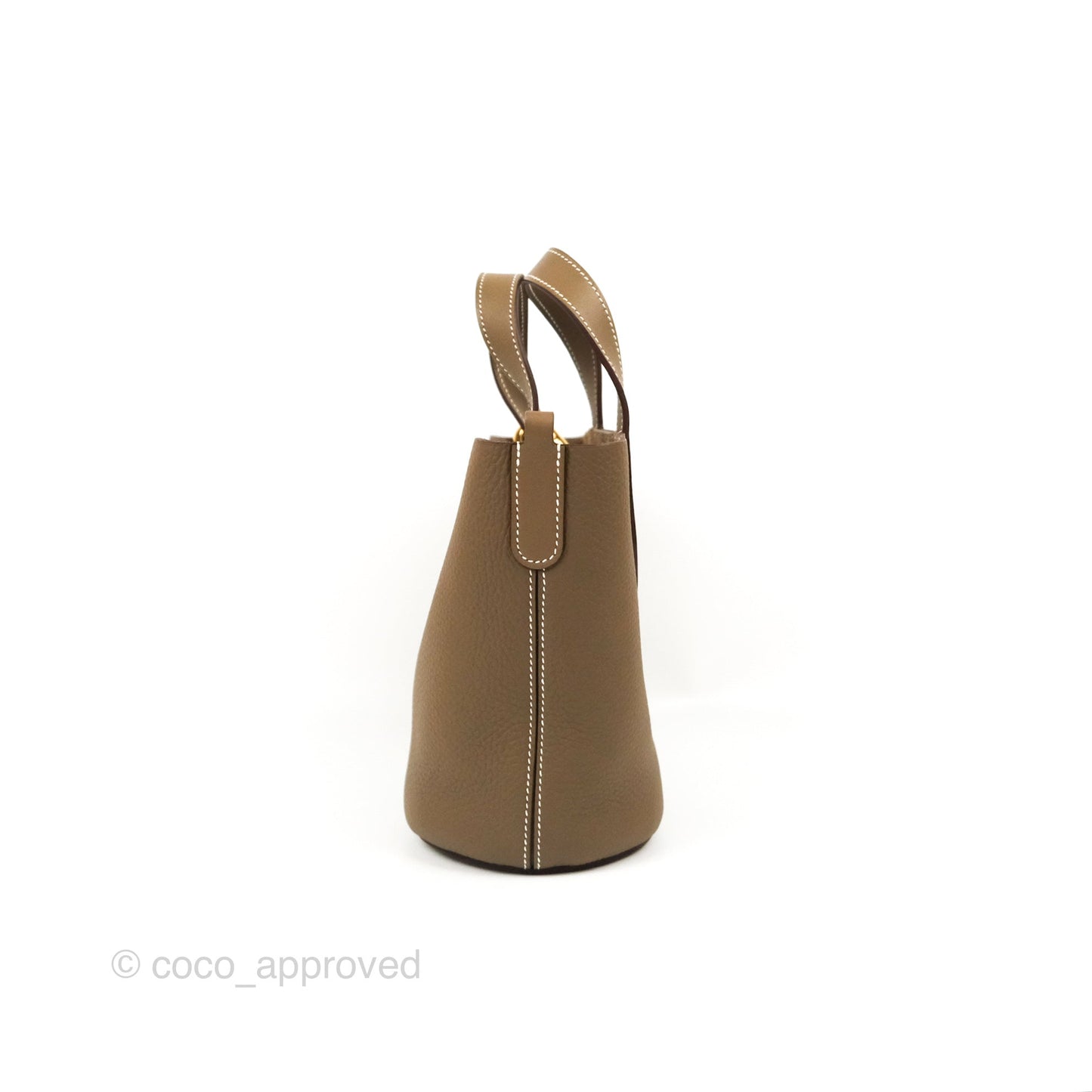 Hermes In-The-Loop 18 Etoupe Clemence Gold Hardware