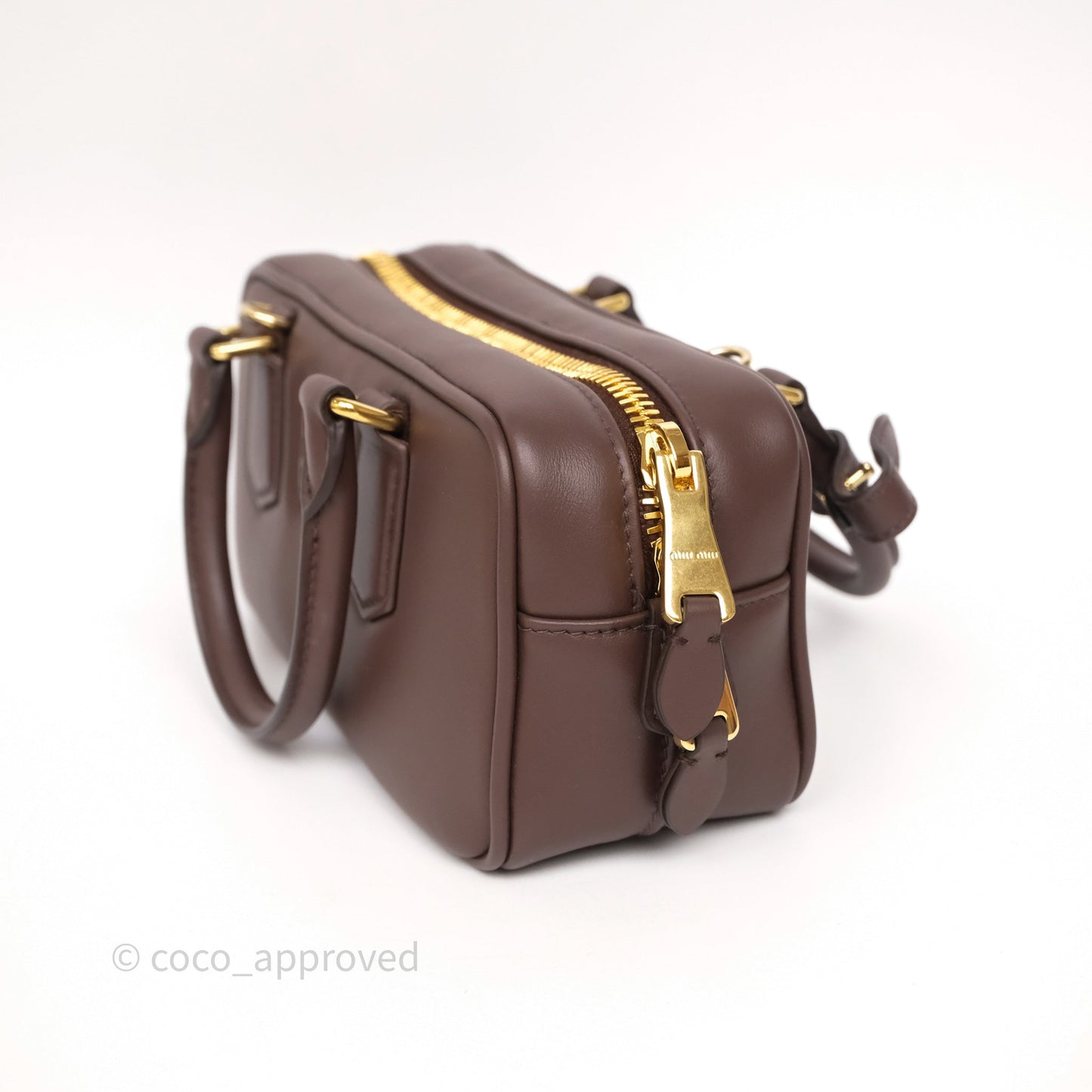 Miu Miu Arcadie Leather Bag Briarwood