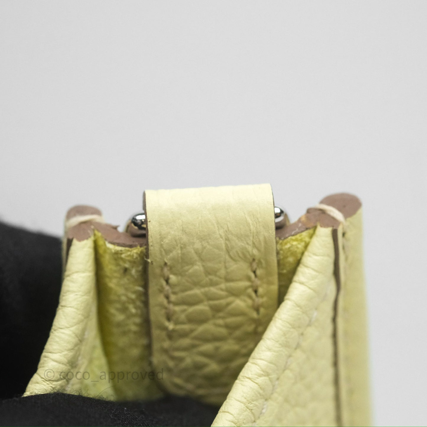 Hermès Mini Evelyne 16 Jaune Milton I8 Clemence Palladium Hardware